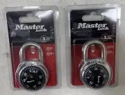Master Lock 1500D [ 2 Pack Lot 3/4” 19mm ] Combination Dial Padlock Level 3 New