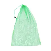 30" Fishing Net Fish Catching Basket Rubber Coated Fishing Bait Mesh Light Green