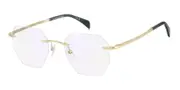 David Beckham DB 1189 Blue-Light Block AOZ/2Y Men's Glasses Gold Size 49 - Private Health Rebate - Blue Light Block Available