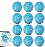 Laundry Dryer Balls - Laundry Pet Hair Dryer Ball Lint Remover - 12x Portable Washer Lint Extractors Catcher for Home, Apartment, School