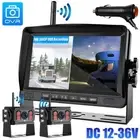 7" Dual Digital Wireless Reversing Camera DVR Recorder Monitor for RV Truck BUS