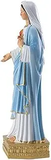 VINTORKY Colored Virgin Statue Elegant Resin Decor Church Adornment for Home Office Creative Catholic Craft Unique Desktop Decoration Retro