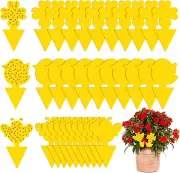 30 Pcs Fruit Fly Traps, Yellow Double-Sided Fungus Gnat Sticky Catcher, Non-Toxi