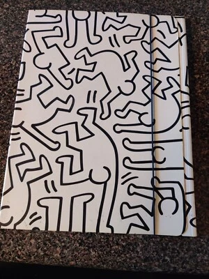 Vintage KEITH HARING Portfolio Organizer/Binder/Folder - Untitled 1983-Italy