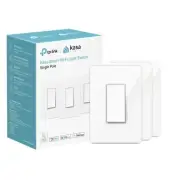 Kasa Smart Light Switch HS200P3 Single Pole Needs Neutral Wire 2.4GHz Wi-Fi