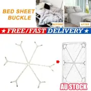 1 Set Adjustable Bed Fitted Sheet Straps Gripper Holder Fastener Clip ClippersAE
