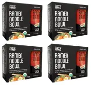 4 Pack Ocean's Halo Organic Vegan Ramen Noodle Bowl Kelp Broth Meal Kit 10.90oz