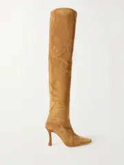 [STAUD] STAUD - Cami Suede Over-the-knee Boots - Brown - IT37 IT 37 Brown