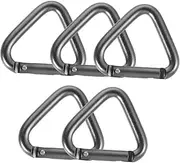 VICASKY Sturdy Aluminum Carabiner Clips 5 Pack Mini Clips for Leash Hiking Climbing Stroller