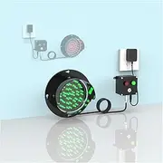 Industrial LED Traffic Stop Lights,Plug and Play LED Signal Light with Controller,Red and Green 2 in 1 Traffic Light, PC Housing Waterproof IP54 Traffic Light(Size:110v,Color:125mm/5in)