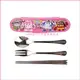廚房【asdfkitty】POLI救援小英雄波力粉色餐具組-不鏽鋼湯匙筷子叉子附餐具盒-韓國製