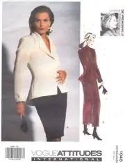 Vogue 1048 pattern Myrene de Premonville size 12-16, 90s jacket & skirt uncut