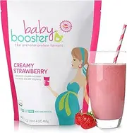 Creamy Strawberry Prenatal Vitamin Supplement and Protein Shake, Caffeine Free, All Natural, Vegetarian DHA, High Protein, Methyl Folate, B Vitamins, Great for Morning Sickness, 1 lb