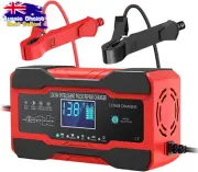 10Amp Car Battery Charger 12V 24V Smart Trickle Charger AU Plug LCD Display