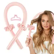 Heatless Curling Rod Head Band No Heat Curls Silk Ribbon Hair Roller Soft Wave