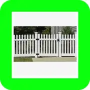 PVC Picket Fence DEAL White 1350h Gate Portable Fencing Events