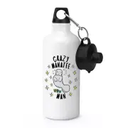 Crazy Manatee Man Stars Sports Drinks Bottle Camping Flask - Funny Animal