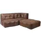 Marlow Bean Bag Cover Chair Modular Couch Indoor Gaming Seat Lazy Lounge Sofa