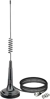 ABBREE CB Radio Antenna Magnetic Base Handheld 27MHz CB Antenna Kit with PL259+BNC Male Adapter Compatible with Midland Cobra Uniden Maxon President CB Radio Handheld CB Radio for Vehicle Car Truck