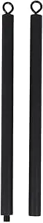 Rope LAT Pull Down Attachment, Pull Down Bar Attachment Detachable 2 Section Double Hook Straight Bar for Gym Cable Machine Pulley System