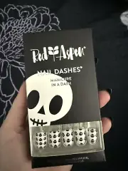 New Red Aspen I SPY, SPRY Short Square Pop On Nail Dashes Halloween