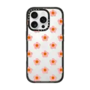 iPhone 16 Pro Impact Case Peach Daisies