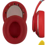 Geekria Protein Leather Ear Pads for Beats Studio 2.0 Headphones (Red)