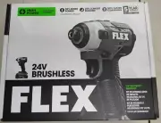 FLEX 1/4-Inch Hex Impact Driver Kit 24V Brushless Cordless with (2) 2.5Ah Lithiu
