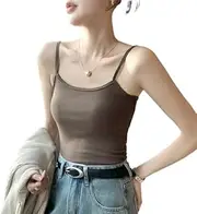[GRECERELLE] Women's Stylish Rib Knit Tank Top Summer Blouse Perfect for Summer Overlay and Everyday Wear