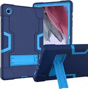 Galaxy Tab A8 10.5 Case 2021, Acphtab Heavy Duty Rugged Full-Body Hybrid Shockproof Drop Protection Cover with Kickstand for Samsung Galaxy Tab A8 10.5 2021,SM-X200/X205/X207 (NavyBlue+Blue)