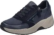 [Josef Seibel] Lissi 03 Women's Low-Top Trainers, Width H (Wide), Interchangeable Footbed, Darkblue, 39 EU Weit