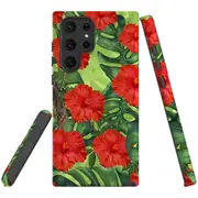 For Samsung Galaxy S22 Ultra Case, Armour Cover, Plant Garden