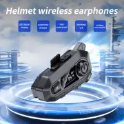 1PC Bluetooth 5.4 Motorcycle Helmet Headset Wireless Call Motorbike Headphone