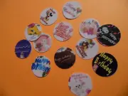 Pre Cut One Inch Bottle Cap Images HAPPY BIRTHDAY SAYINGS Free Shipping
