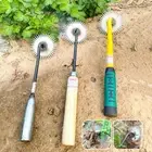 Multifunction Gardening Hoe Rake Sunflower Hoe with Wooden Handle for Gardening