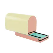 CostwayMailbox Tumbling Aid Trainer Gymnastics Vaulting Box with Detachable Mat-Beige