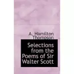 SELECTIONS FROM THE POEMS OF SIR WALTER SCOTT