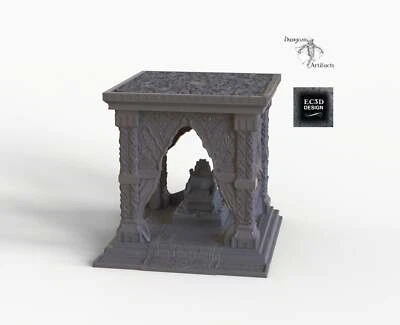 Ornate Throne Dais - 28mm 32mm Empire of Scorching Sands Wargaming Terrain D&D,