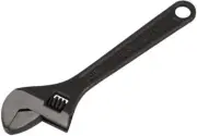 DURATOOL - 8" (200mm) Black Adjustable Spanner