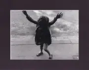 8X10" Matted Print Photo Picture: Roger Mayne, 1957 Child ready to do Handstand