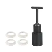 Pack of 5 E14 Socket Ring Removal Tool T Type with Lamp Shade Socket Ring White
