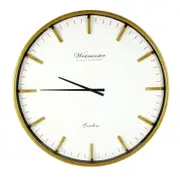 Maine & Crawford Iesha 76cm Plastic Silent Wall Clock - Gold