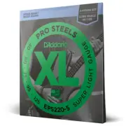 D'Addario EPS220-5 Pro Steels Bass Guitar Strings; 5-String set 40-125
