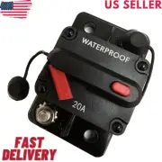 20 Amp In-Line Circuit Breaker Solar/Audio/Car/RV 20A/20AMP Fuse 12V/24V/32V/48V