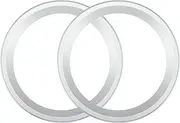 ACROPIX Universal 5" Subwoofer Speaker Rings Cover Spacers Speaker Audio Decorative Circle without Mesh Grille ABS Silver Tone - Pack of 2