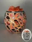 Aqua Pebble Glass Mosaic Vase Bowl Himalayan Salt Lamp