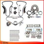 Full Gasket Bolts Set Timing Chain Kit Water Pump Fits 07-09 Saturn Aura 3.6L (for: Suzuki)