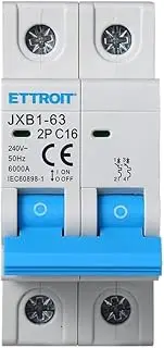 IXTRIMA Automatic Circuit Breaker 2P 16A 220V 6kA, Bipolar MCB 2P C16
