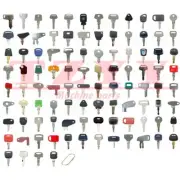 100 Ignition Keys Set For Caterpillar Case JD Kubota JCB Bomag Yanmar IH