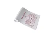 Christmas Print White Table Runner 33 x 180cm